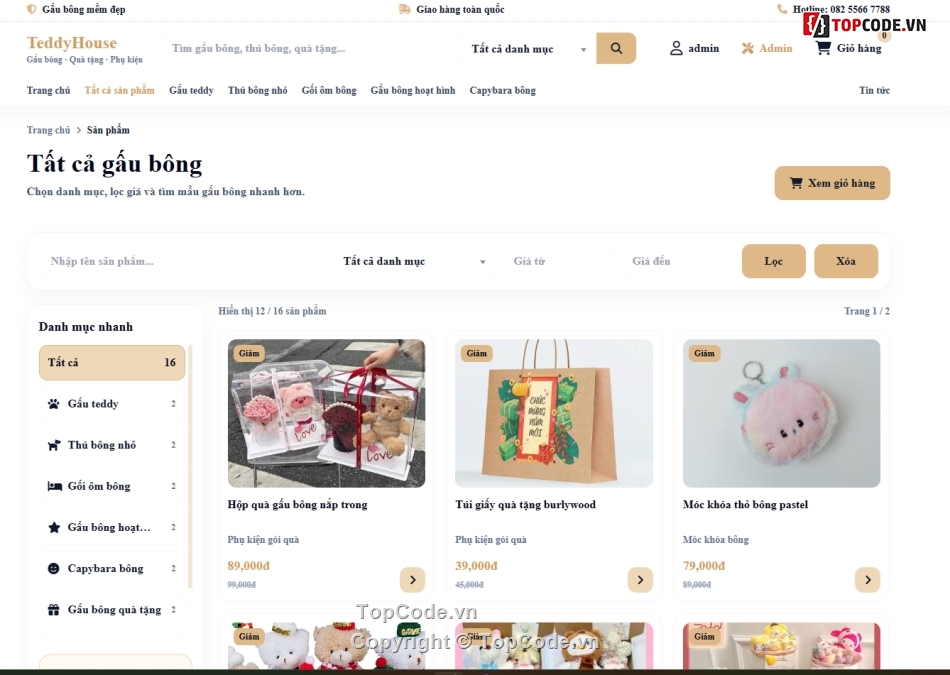 gấu bông,web bán gấu bông,website bán gấu bông